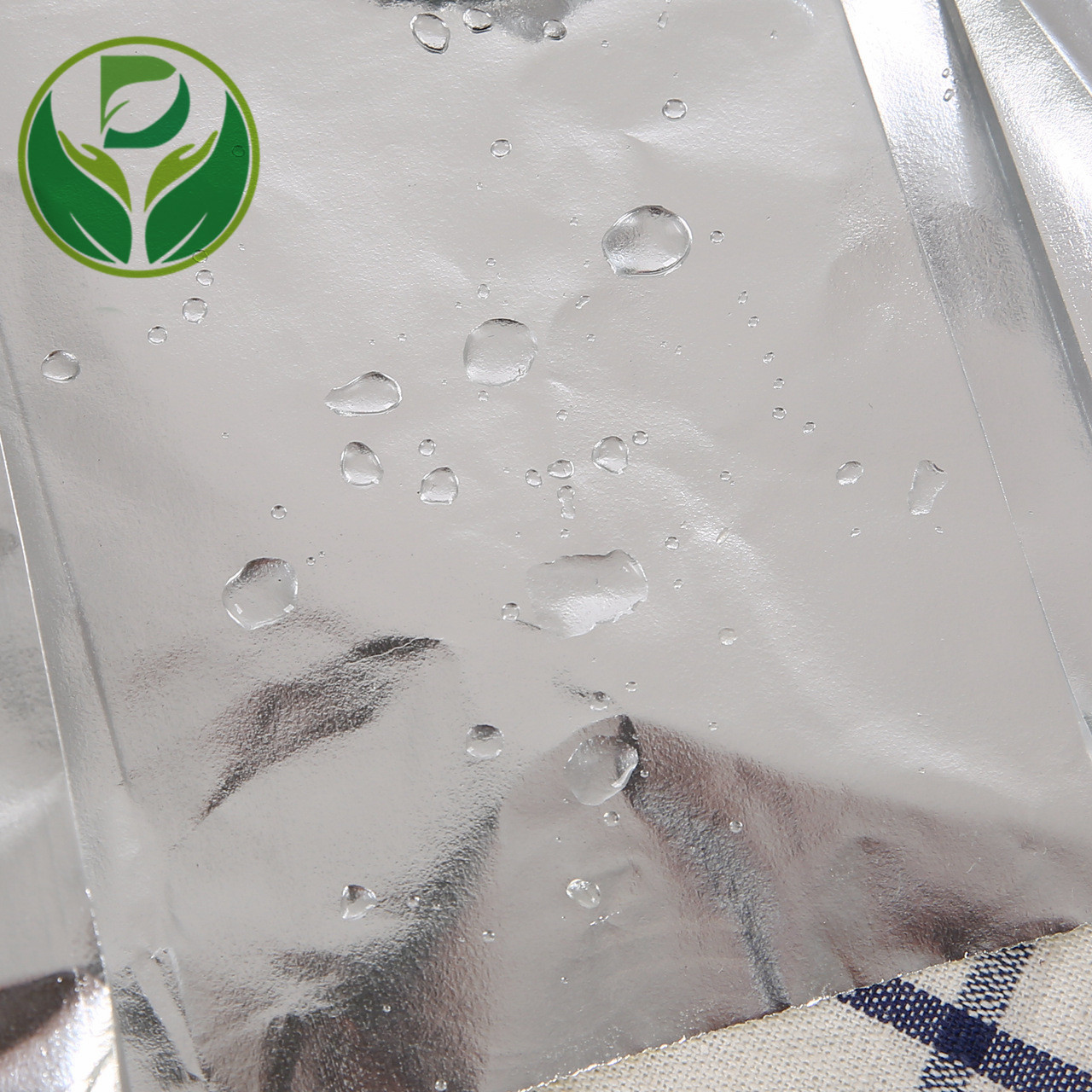 Bolsa de papel kraft de aluminio bolsa de comida cuadrada antideslizante